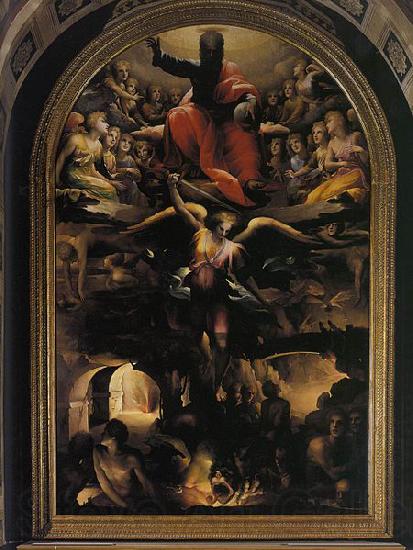 Domenico Beccafumi Fall of the Rebel Angels Spain oil painting art
